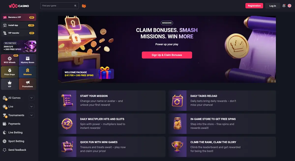 Woo Casino Herní platforma Woo Casino Herní platforma
